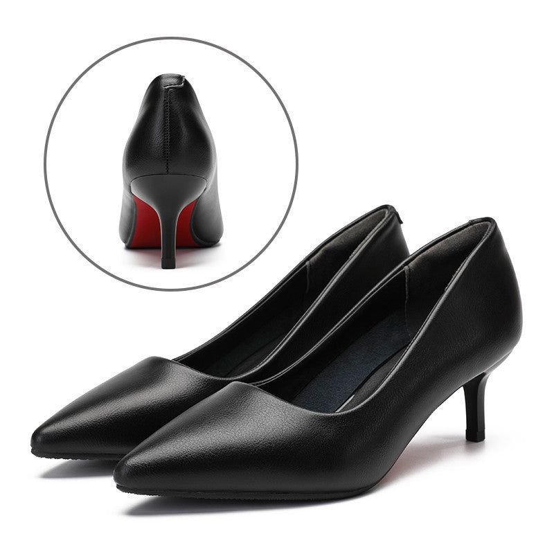 Womens Work Thick Heel Dress Pump