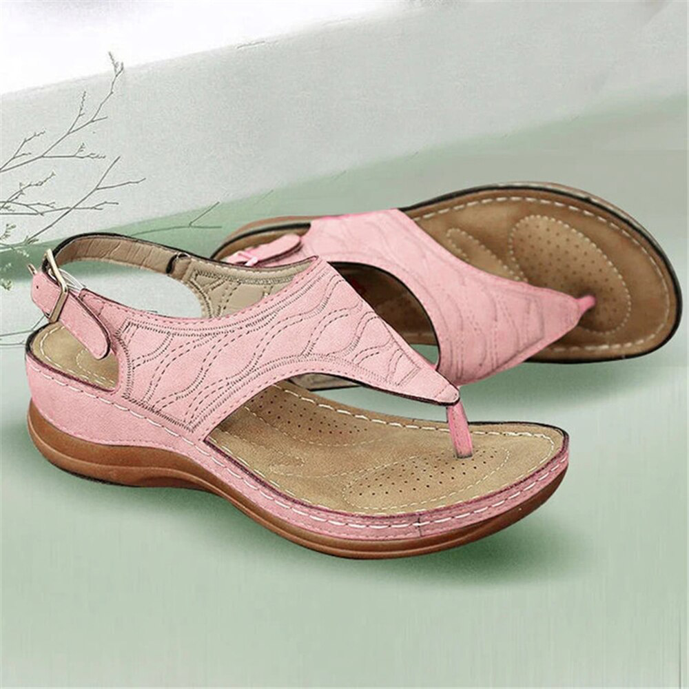 Sandali con cinturino in pelle da donna