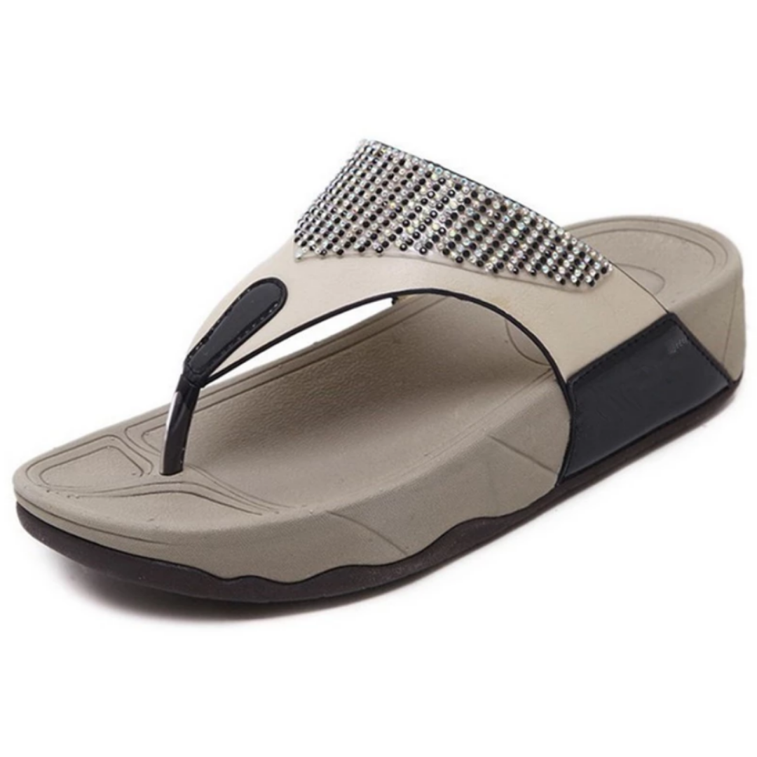 Diamante Bling Spiaggia Comfort Casual Fitflop Scivoli piatti