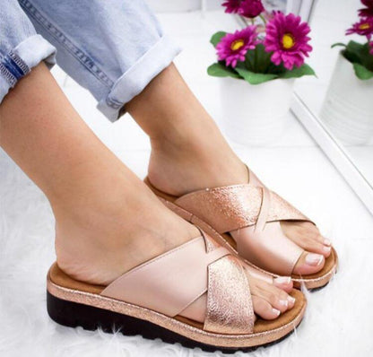 Sandalo donna con piattaforma comoda