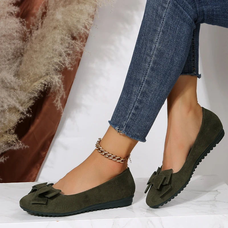 Ballerine con punta tonda Slip On