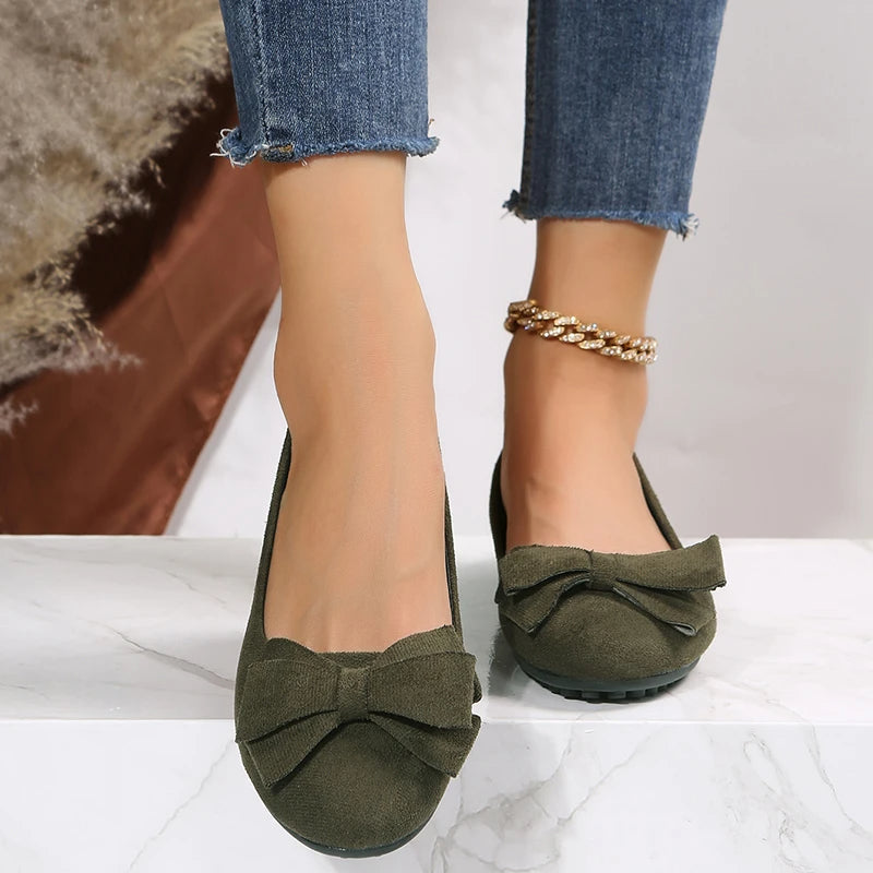 Ballerine con punta tonda Slip On