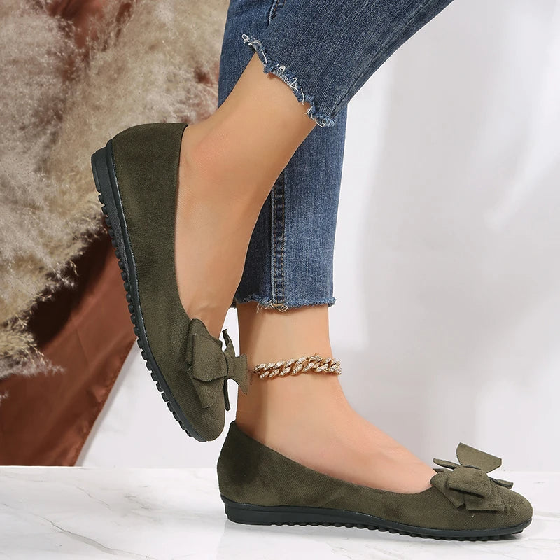 Ballerine con punta tonda Slip On