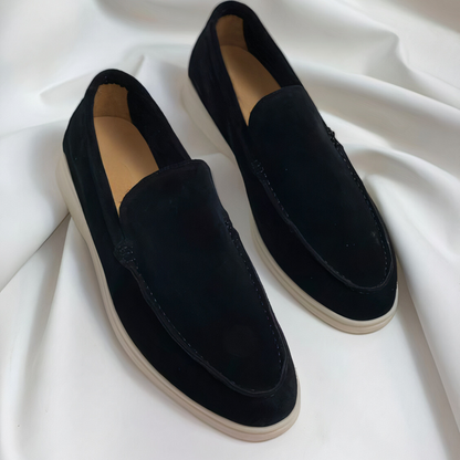 Scarpe casual da uomo in pelle scamosciata Loafer Slip On