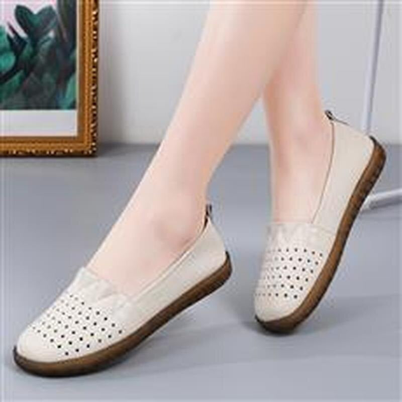 Mocassini donna in pelle Slip On