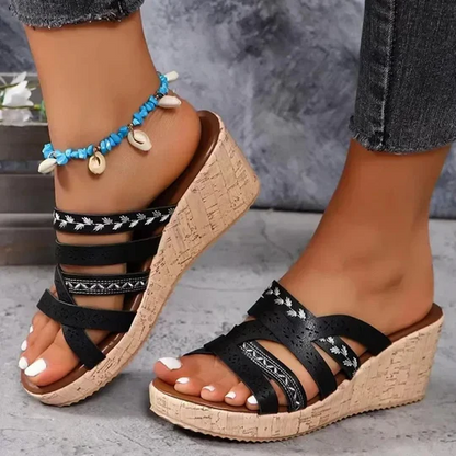 Sandali con zeppa