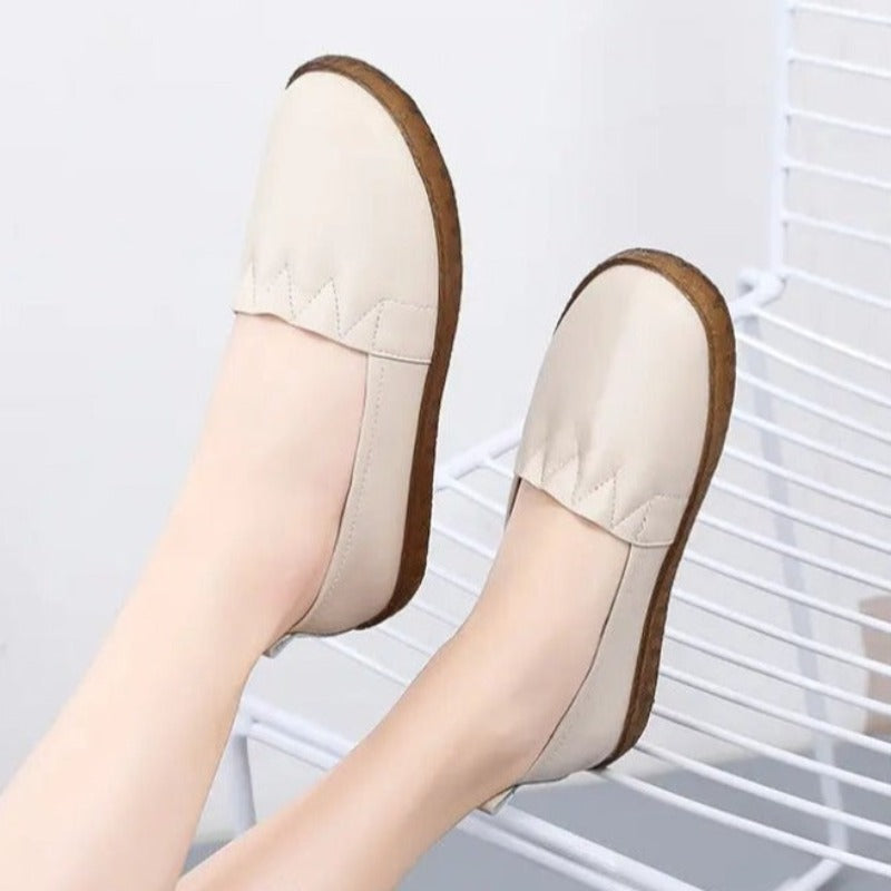 Mocassini donna in pelle Slip On
