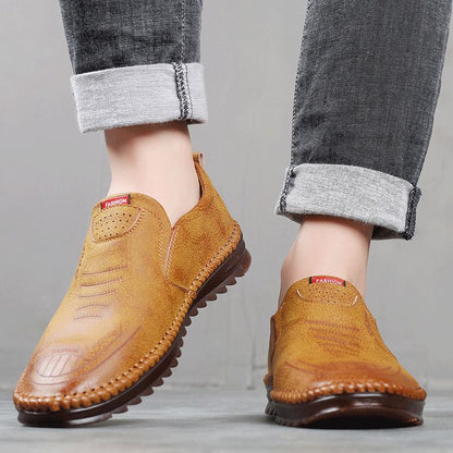 Scarpe casual da uomo in pelle morbida