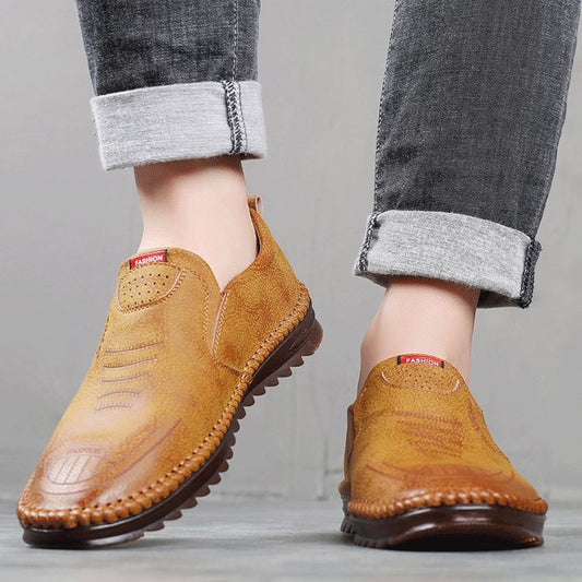 Scarpe casual da uomo in pelle morbida