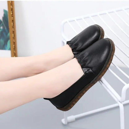 Mocassini donna in pelle Slip On
