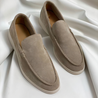Scarpe casual da uomo in pelle scamosciata Loafer Slip On