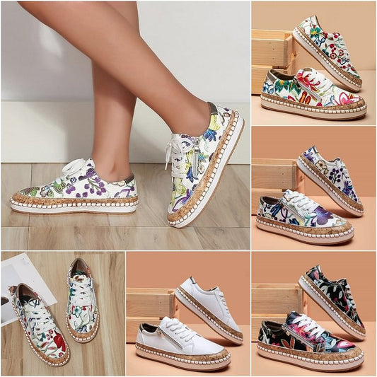Scarpe da ginnastica facili con fiori