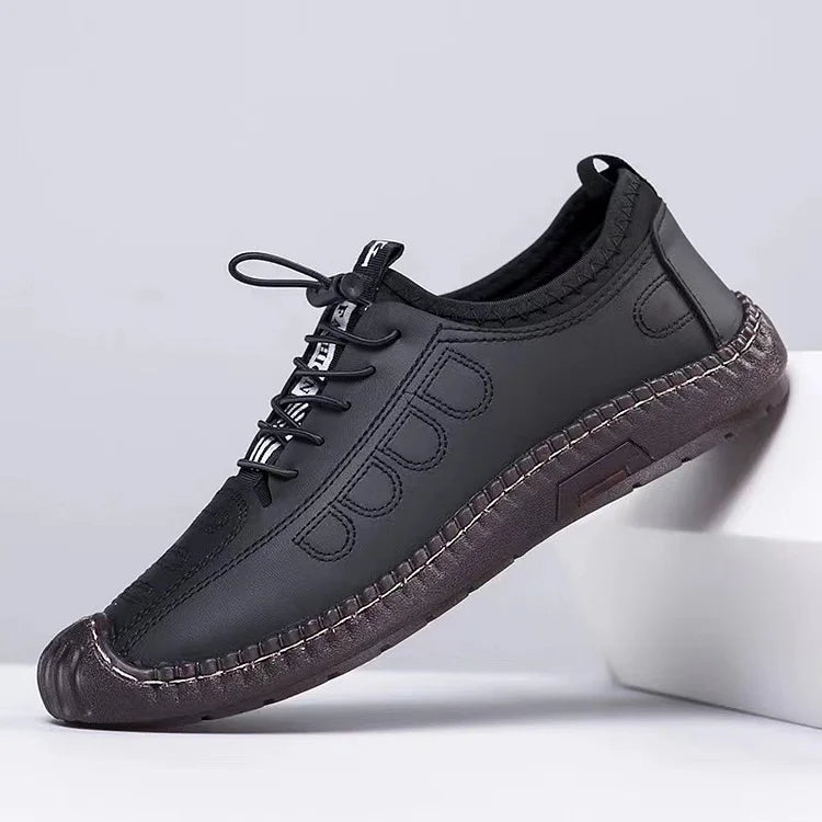 Sandali da uomo Scarpe estive in morbida pelle traspirante