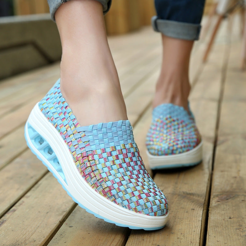 Moda Donna Comfort Sport Scarpe tessute