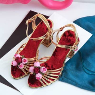 Sandali Peep Toe Strappy Shoes Birdcage Tacchi alti