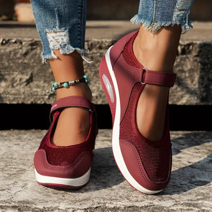 Scarpe sportive casual da donna in mesh traspirante