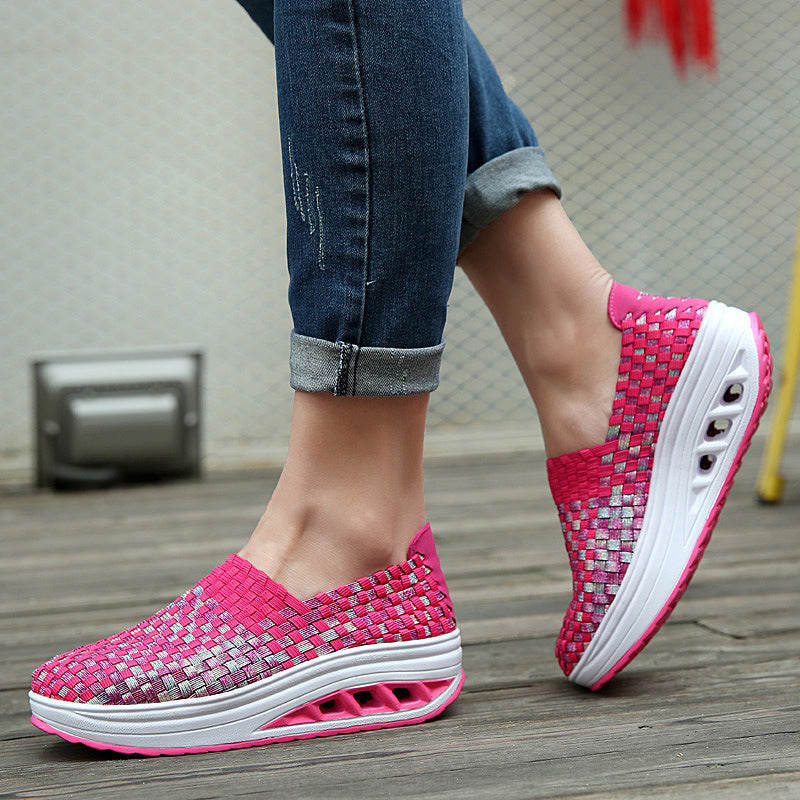Moda Donna Comfort Sport Scarpe tessute