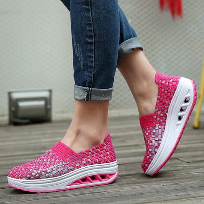 Moda Donna Comfort Sport Scarpe tessute