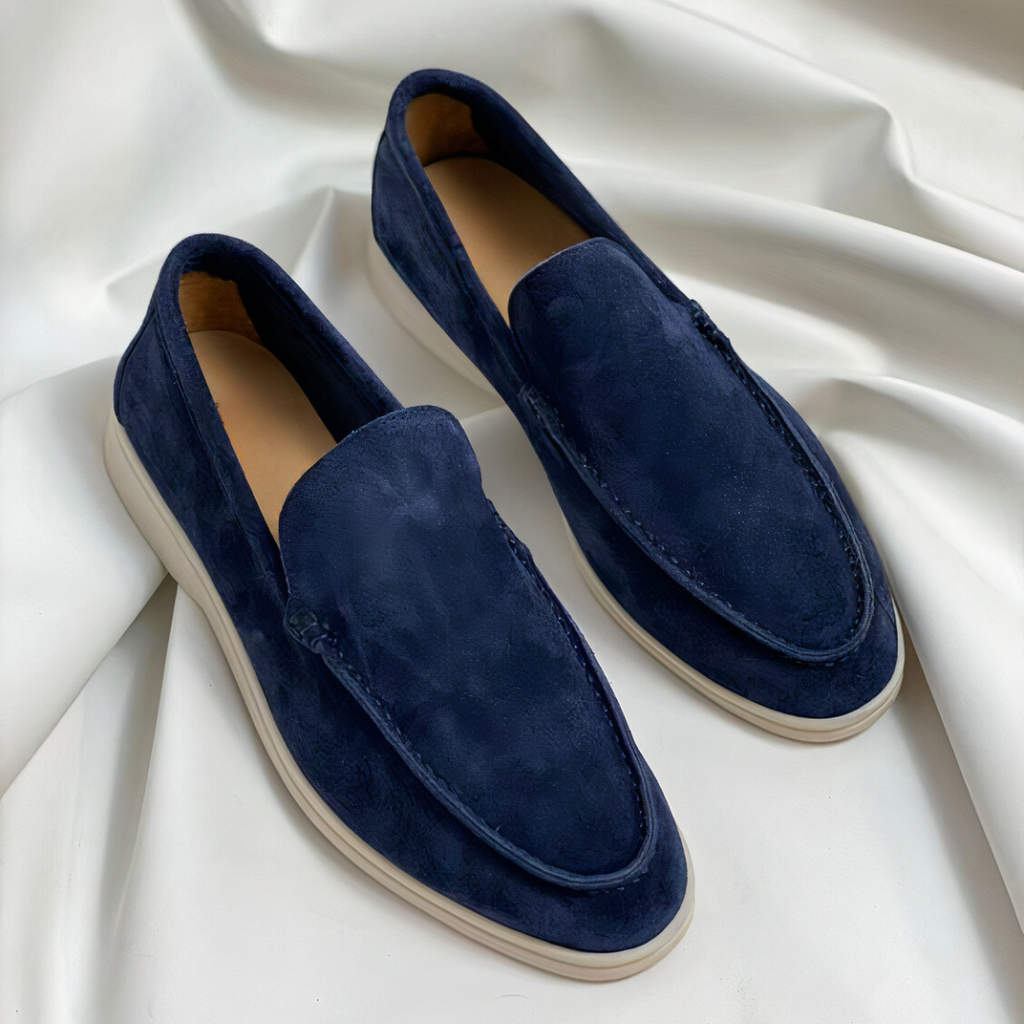 Scarpe casual da uomo in pelle scamosciata Loafer Slip On
