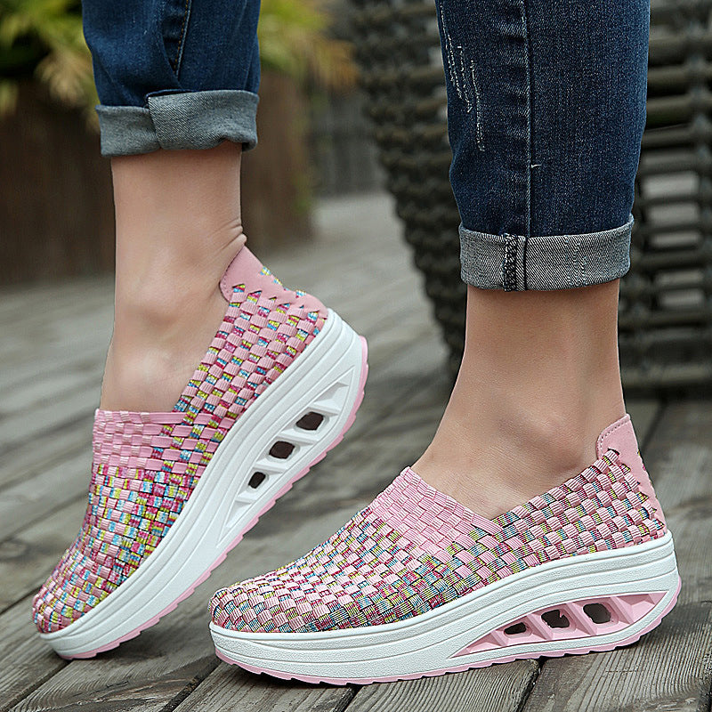 Moda Donna Comfort Sport Scarpe tessute