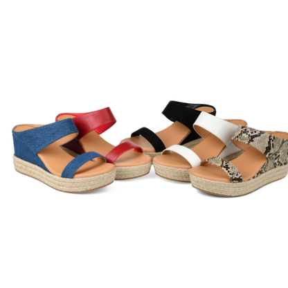 Sandali estivi con piattaforma da donna
