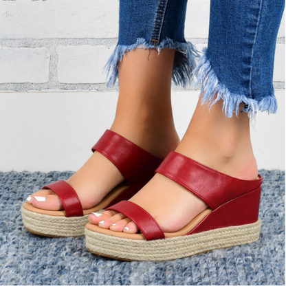 Sandali estivi con piattaforma da donna