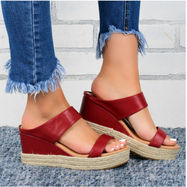 Sandali estivi con piattaforma da donna