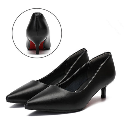 Womens Work Thick Heel Dress Pump
