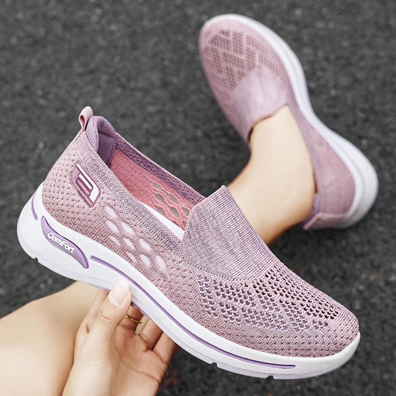 Donna Donna Slip On Memory Foam Trainers Scarpe Taglia