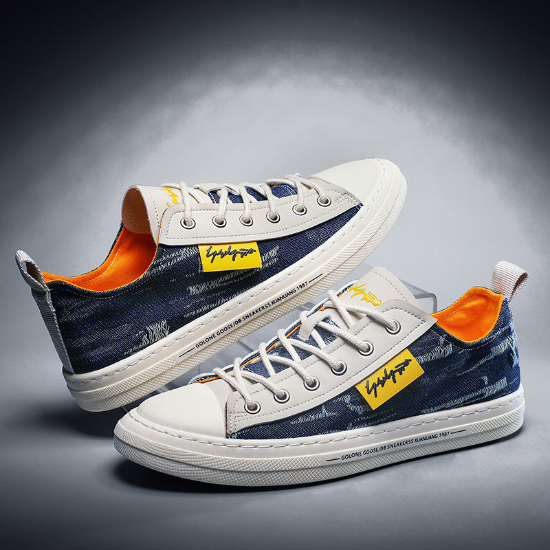Scarpe da ginnastica in tela per uomo