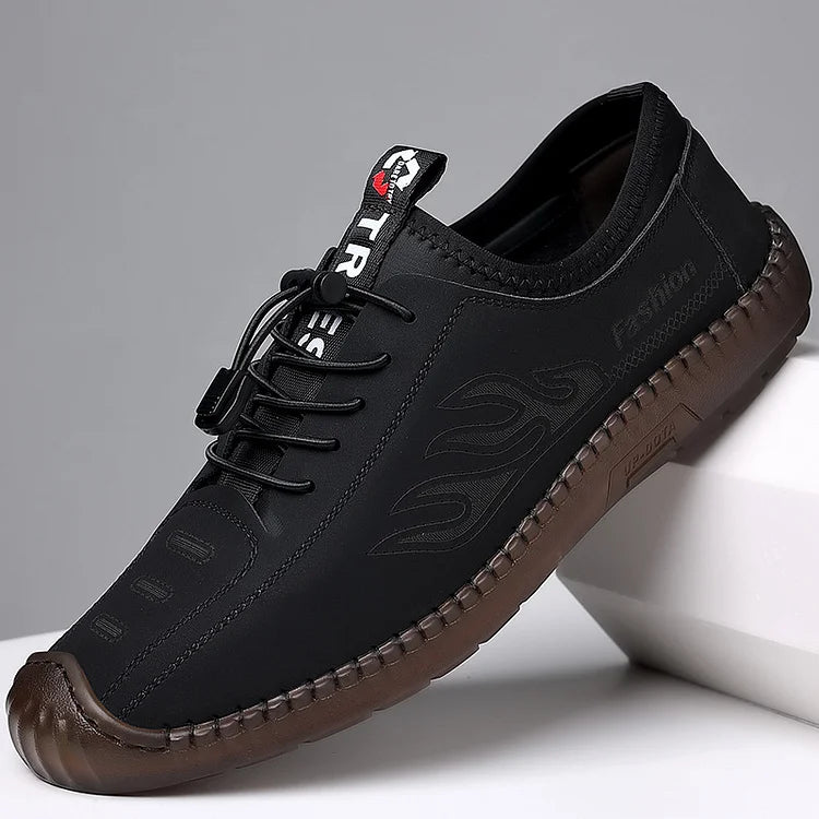Sandali da uomo Scarpe estive in morbida pelle traspirante