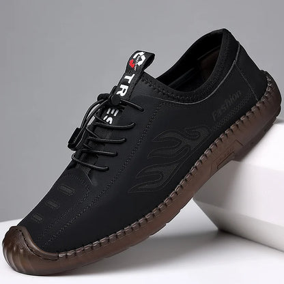 Sandali da uomo Scarpe estive in morbida pelle traspirante