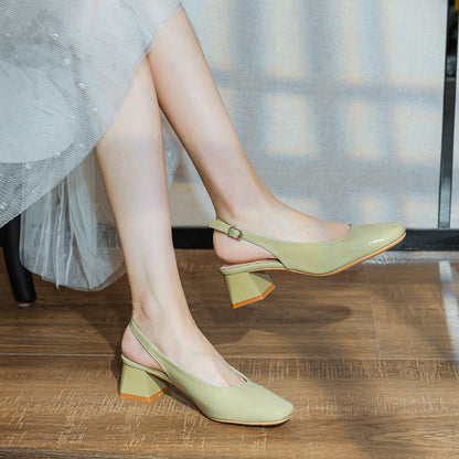 Scarpe con tacco a spillo Date Pump Closed Toe Slingbacks Sandals