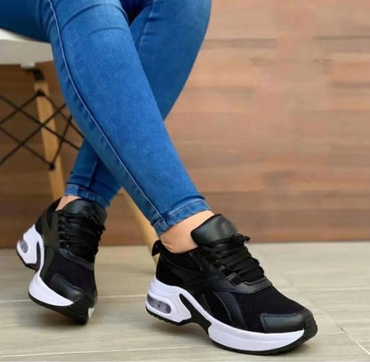 Scarpe da ginnastica casual con plateau da donna