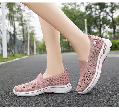 Donna Donna Slip On Memory Foam Trainers Scarpe Taglia