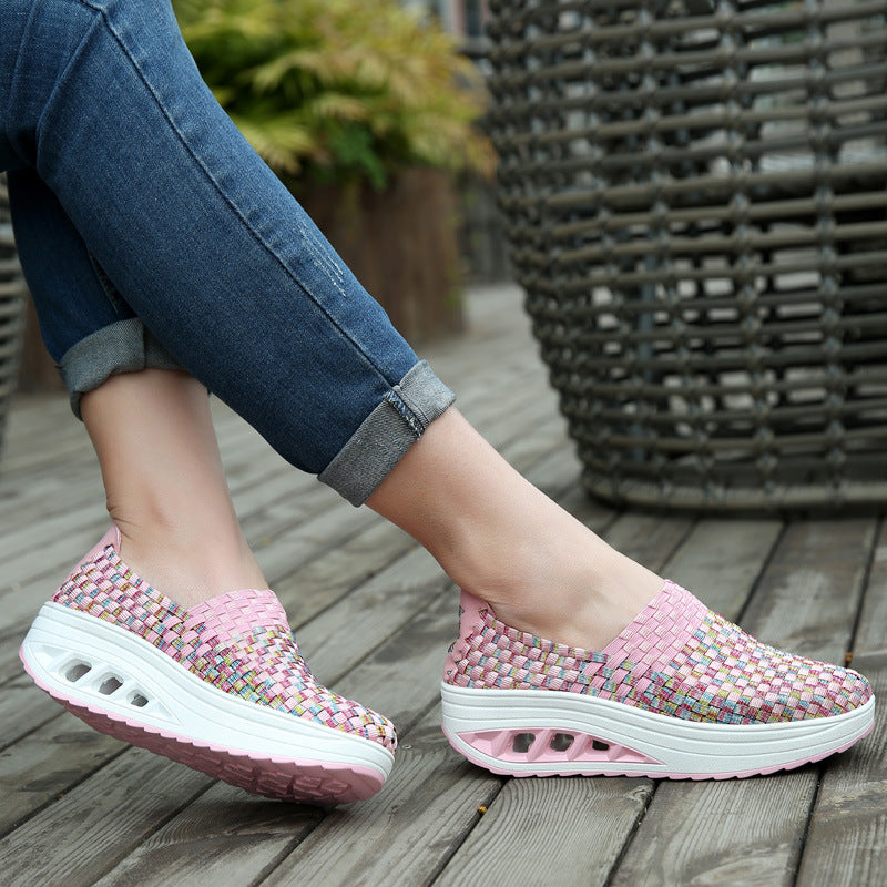 Moda Donna Comfort Sport Scarpe tessute