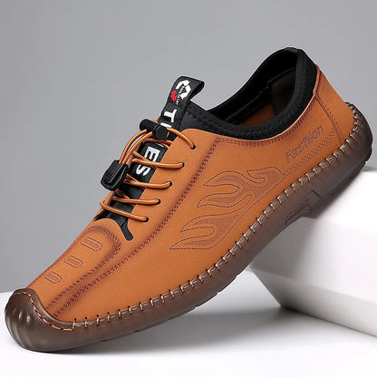 Sandali da uomo Scarpe estive in morbida pelle traspirante
