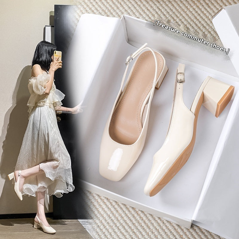 Scarpe con tacco a spillo Date Pump Closed Toe Slingbacks Sandals
