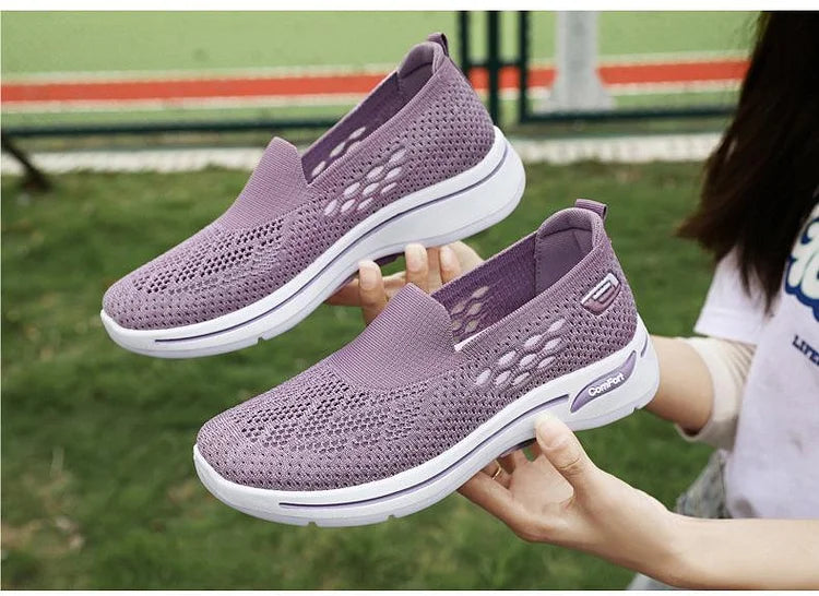 Donna Donna Slip On Memory Foam Trainers Scarpe Taglia