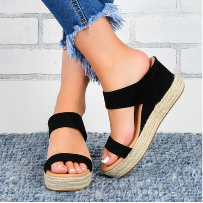 Sandali estivi con piattaforma da donna