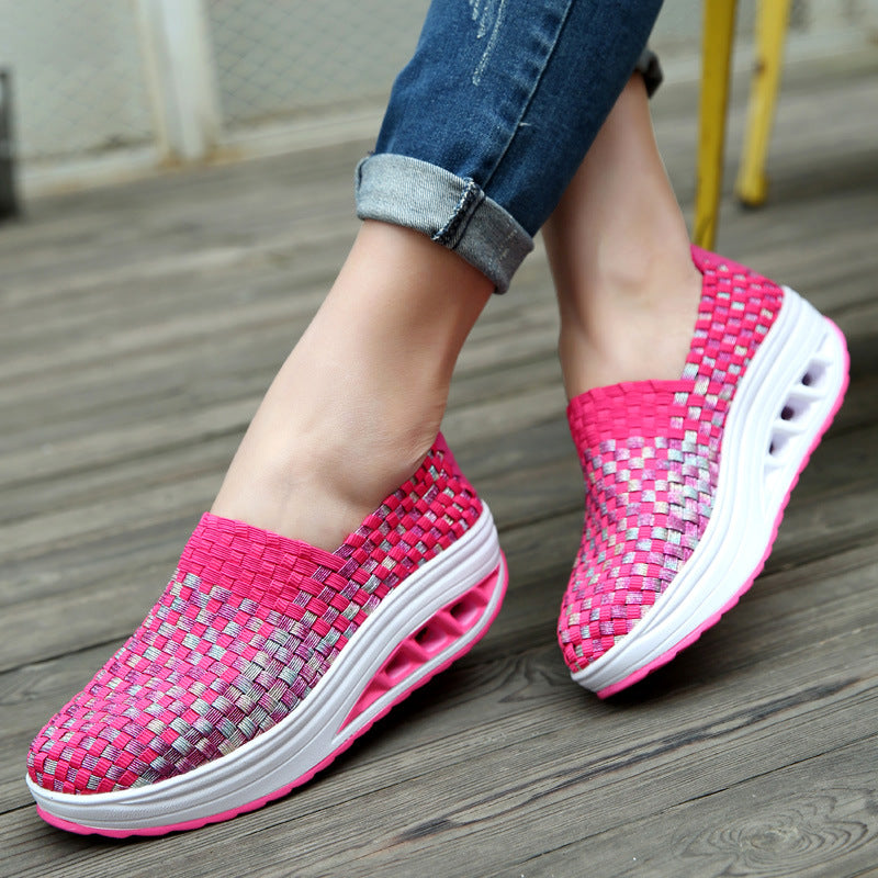Moda Donna Comfort Sport Scarpe tessute