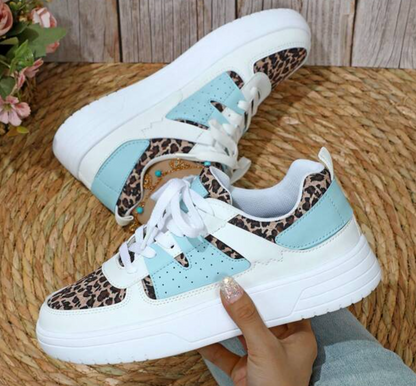Scarpe da ginnastica basse da donna con colore a contrasto
