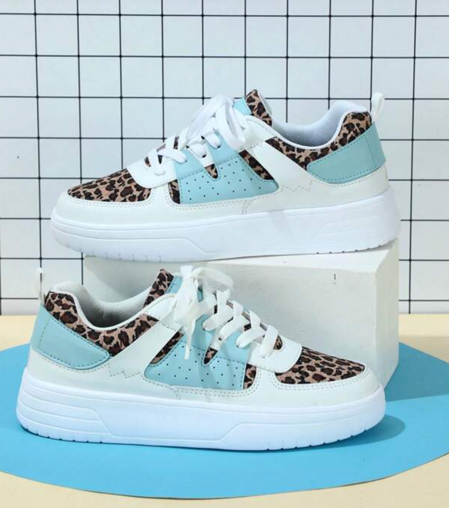 Scarpe da ginnastica basse da donna con colore a contrasto