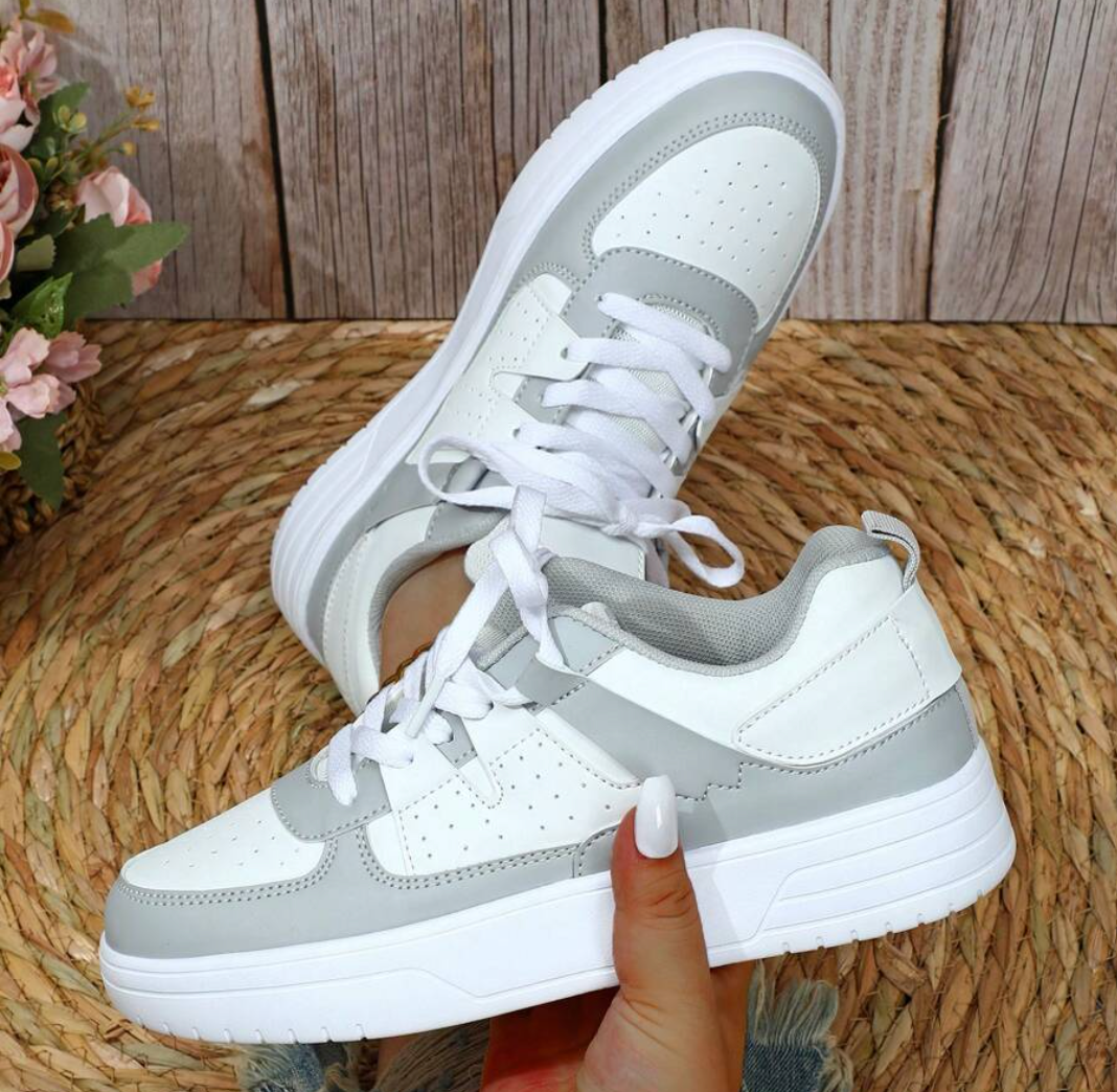 Scarpe da ginnastica basse da donna con colore a contrasto