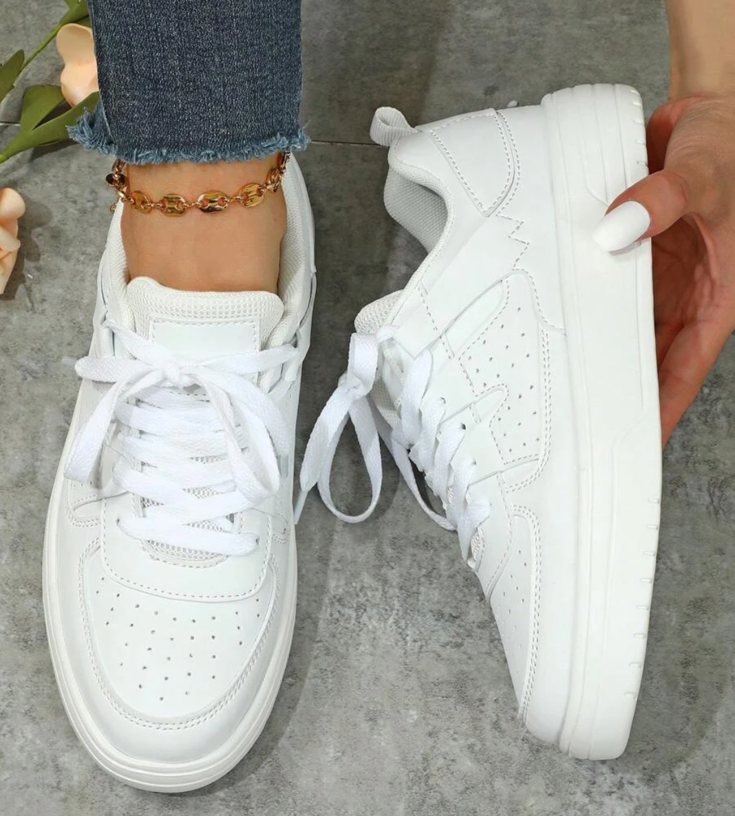 Scarpe da ginnastica basse da donna con colore a contrasto
