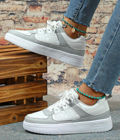 Scarpe da ginnastica basse da donna con colore a contrasto