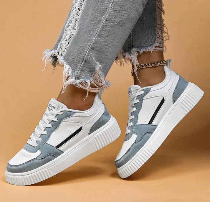 Scarpe da ginnastica casual colorblock da donna