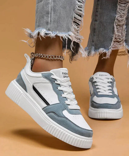 Scarpe da ginnastica casual colorblock da donna