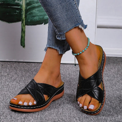 Sandali con zeppa da donna Premium