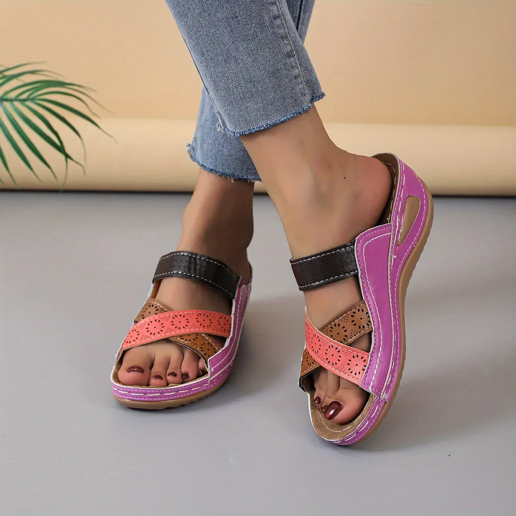 Sandali estivi casual da donna con supporto per l'arco plantare